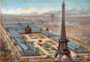 Pariisi. Vuoden 1889 yleisnäyttely: Eiffel-torni. tekijältä French School