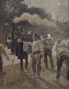 Pariisi, yötyö, 1800-luvun loppu tekijältä French School