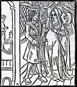 Pathelin ja Guillemette, Mestari Pierre Pathelinin farssista, n. 1465 tekijältä French School