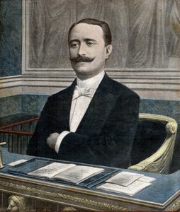 Paul Deschanel (1855-1922), uusi edustajainhuoneen puheenjohtaja - Le Petit Journal -lehden etusivu 26. kesäkuuta tekijältä French School