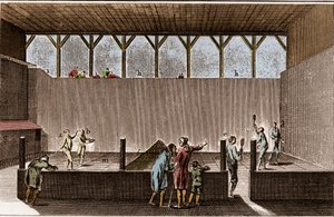 Paulmerie - Palmu- ja lumikenkäilypeli - Jeu de Paume lyhyt - "" La Grande Encyclopédie, ou Dictionnaire Raisonne des Sciences, des Arts et des Metiers" (ensyklopedia tai tieteiden, taiteiden ja ammattien sanakirja), kirjoittanut Denis Diderot (17413-1788) tekijältä French School