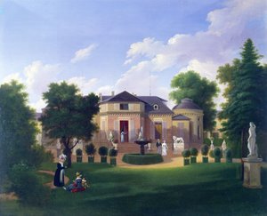 Folie-Beaujonin paviljonki Pariisissa, noin 1830 tekijältä French School