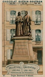 Pelletier, 1788-1842, Caventou, 1795-1877, farmasian professorit, Erigee Boulevard St-Michel tekijältä French School