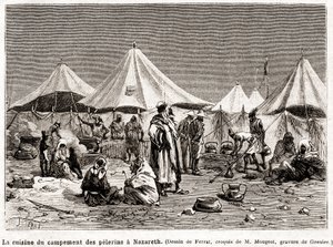 Katumuspyhiinvaellus pyhille paikoille 25. huhtikuuta - 8. kesäkuuta 1882 (kaiverrus) tekijältä French School