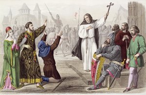 Pietari Erakko (1050-1115) saarnasi ensimmäisen ristiretken aikana vuonna 1095 tekijältä French School