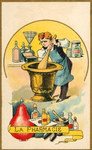 Apteekki (chromolitho) tekijältä French School