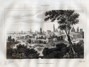 Piacenza - Plaisance - Kaiverrus "" Maalauksellisesta Italiasta"", M. de Norvins, Ch. Nodier 1834-1836. tekijältä French School