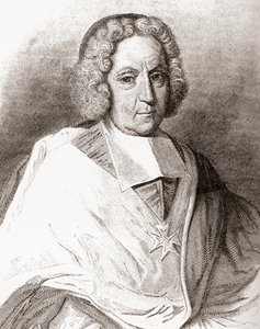 Pierre-Paul Guérin de Tencin, 1679-1758. Ranskalainen kirkollinen, Embrunin ja Lyonin arkkipiispa ja kardinaali. Les Heures Libres, julkaistu 1908. tekijältä French School
