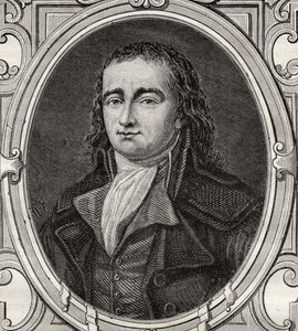 Pierre Gaspard Chaumette (1763-94) Louis Blancin (1811-82) teoksesta "Histoire de la Revolution Francaise". tekijältä French School