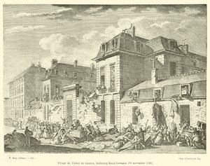 Hotel de Castresin ryöstö, Faubourg Saint-Germain, 13. marraskuuta 1790 tekijältä French School