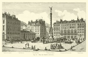 Place du Chatelet, 1820-1855 tekijältä French School