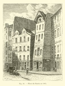 Place du Parvis vuonna 1865 tekijältä French School