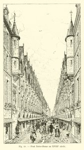 Notre-Damen silta 1700-luvulla tekijältä French School