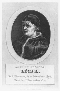 Paavi Leo X, Giovanni di Lorenzo de Medici (kaiverrus) tekijältä French School