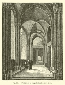 Yläkappelin kuisti, noin 1840 tekijältä French School