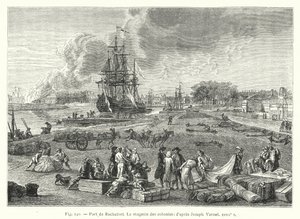 Rochefortin satama, siirtomaakauppa; Joseph Vernet