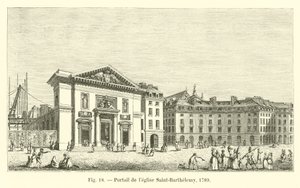 Saint-Barthelemyn kirkon portaali, 1789 tekijältä French School