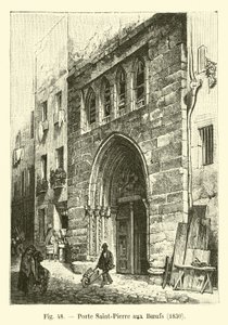 Pyhän Pietarin portti härkien kanssa, 1830 tekijältä French School