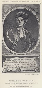 Fontenellen muotokuva (litho) tekijältä French School