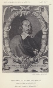 Pierre Corneillen muotokuva (litho) tekijältä French School