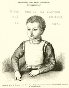Henrik Navarralaisen muotokuva, Henrik IV:ltä (kaiverrus) tekijältä French School