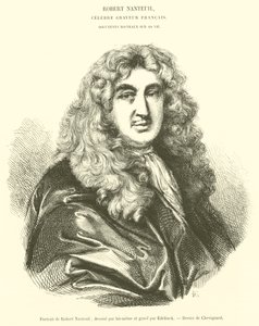 Robert Nanteuilin muotokuva (kaiverrus) tekijältä French School