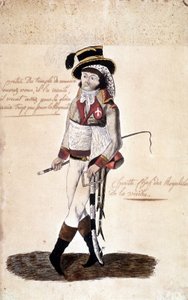 Täyspitkä muotokuva Francois Athanase (Francois-Athanase) de Charette de la Contriesta (1763-1796), Vendée - Dobrée -museon rojalistijohtaja, Nantes tekijältä French School