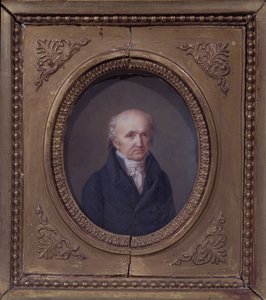 Abraham-Louis Breguetin (1747-1823) muotokuva 1800-luvun alussa (paneeli) tekijältä French School