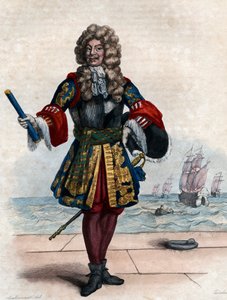 Abraham Duquesnen (1610-1688), ranskalaisen markiisin ja laivaston upseerin muotokuva. tekijältä French School