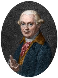 Abraham Gottlob Wernerin (1750-1817), saksalaisen geologin muotokuva tekijältä French School