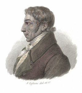 Albrecht Daniel Thaerin (1752-1828), saksalaisen lääkärin ja agronomin muotokuva. "" Hyödyllisten miesten muotokuvia"" tekijältä French School