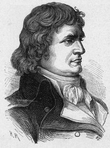 Muotokuva Andre Jeanbonista, joka tunnetaan nimellä Jean Bon Saint-Andre tai Jeanbon Saint Andre (1749-1813), ranskalainen vallankumouksellinen ja poliitikko. Kaiverrus vuodelta 1889. Yksityinen kokoelma. tekijältä French School