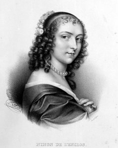 Enclosin (tai Ninon de Lenclosin tai Ninon de Lanclosin) Anne "" Ninon"" muotokuva tekijältä French School