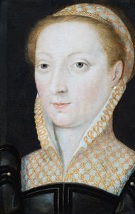 Somersetin herttuattaren Anne Stanhopen muotokuva, noin 1540 (öljy paneelille). tekijältä French School