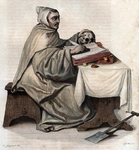 Armand Jean le Bouthillier de Rancen (1626-1700), ranskalaisen apottin ja trappistisisterskien perustajan muotokuva. tekijältä French School