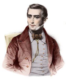Augustin Eugene Scriben (1791-1861), ranskalaisen kirjailijan muotokuva - Eugene Scriben (1791-1861), ranskalaisen moraalikomedian kirjoittajan muotokuva tekijältä French School