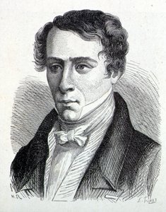 Augustin Fresnelin (1788-1827), ranskalaisen fyysikon muotokuva - "" Album of Science -lehdessä; maineikkaat tiedemiehet; Suuria löytöjä””” 1896. tekijältä French School