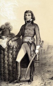Etelä-Afrikan kenraali Boerin (1769-1799) Barthélemy Catherine Joubertin muotokuva. Albert Morinin teoksessa "" Galerie historique de la revolution francaise "". tekijältä French School