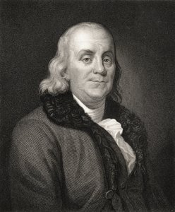 Benjamin Franklinin muotokuva (kaiverrus) tekijältä French School