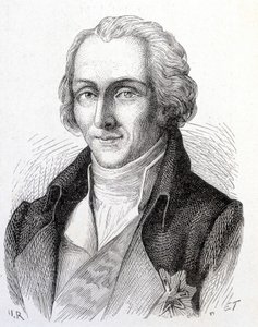 Benjamin de Rumfordin, amerikkalaisen fyysikon (1753 - 1814) muotokuva - "" Album of Sciencessä; maineikkaat tiedemiehet; Suuria löytöjä””” 1896. tekijältä French School