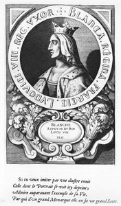 Kastilialaisen Blanchen (1185-1252) muotokuva, 1643 tekijältä French School