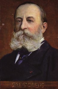 Camille Saint-Saensin muotokuva (värilitografia) tekijältä French School