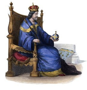 Sisilian kuninkaan Kaarle I Napoli (Anjoun Kaarle) (1227-1285) muotokuva. tekijältä French School