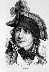 Ranskan kenraalin (1761-1804) Charles Pichegrun muotokuva - Henri Martinin "Ranskan historiassa" tekijältä French School