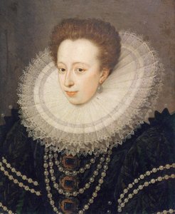 Muotokuva Christine of Lorrainesta (paneeli) tekijältä French School