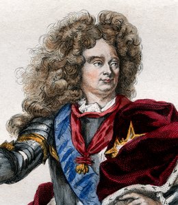 Ranskan marsalkka Claude Louis Hector de Villarsin (1653-1734) muotokuva. tekijältä French School