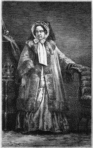 Kreivitär Dashin muotokuva (Anne Gabrielle de Cisternes de Cutiras, Poilloue de Saint Marsin varakreivi tekijältä French School