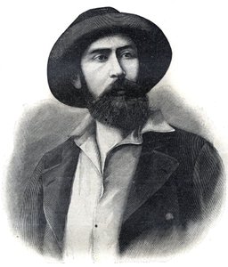 Tohtori Noel Eugene Ballay (1847-1902), ranskalaisen tutkimusmatkailijan ja siirtomaahallinnon, Ranskan Länsi-Afrikan toisen kenraalikuvernöörin (AOF tai A.O.F.) muotokuva Kaiverrus 1902. Yksityinen kokoelma. tekijältä French School