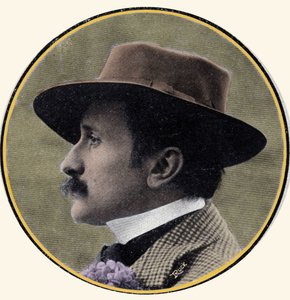 Edmond Rostandin (1868-1918), ranskalaisen kirjailijan muotokuva. tekijältä French School