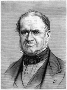 Ranskalaisen geologin Elie de Beaumontin (1798-1874) muotokuva. Kaiverrus "" Le Monde Illustré" -julkaisussa nro 912, 3. lokakuuta tekijältä French School